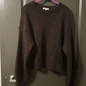 Madewell brown pullover sweater with wool size xl